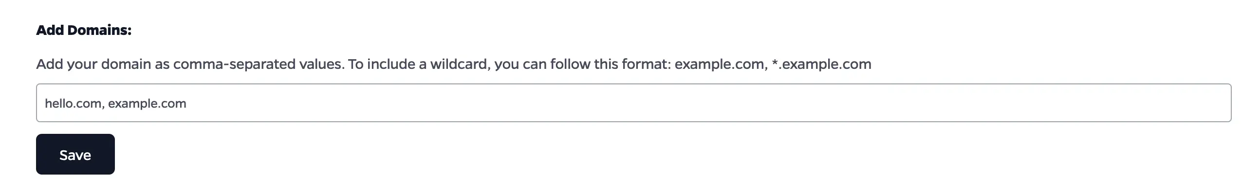 Domain Whitelist 